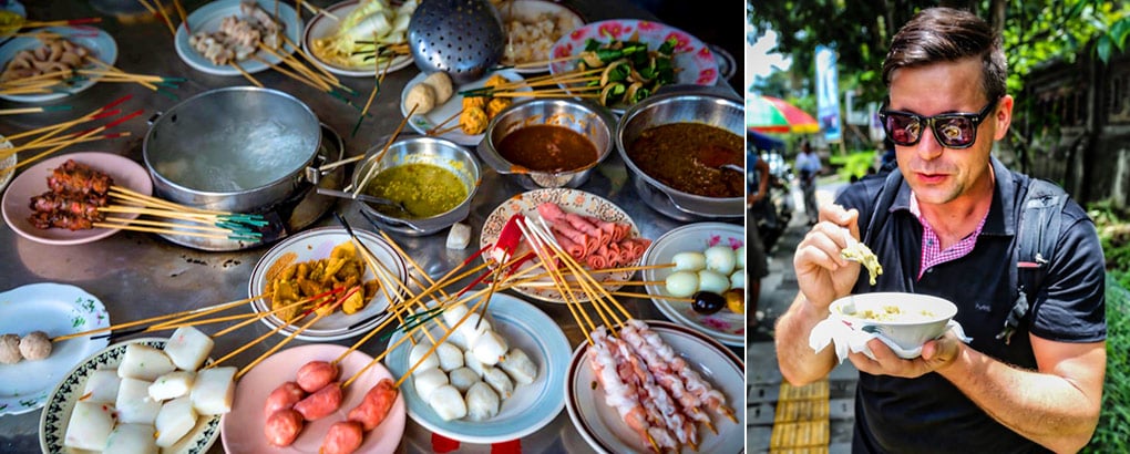 Chef Jon Ashton samples Singapore's street food © Jon Ashton